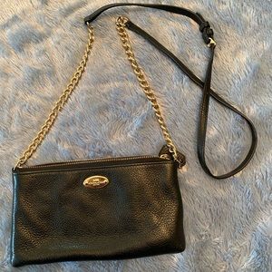 Coach Black Leather Small Crossbody